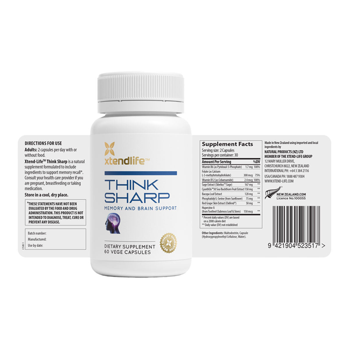 Xtend-Life Think Sharp Memory & Brain Support _2